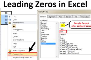 4 Simple Methods to Retain Leading and Trailing Zeros in Excel