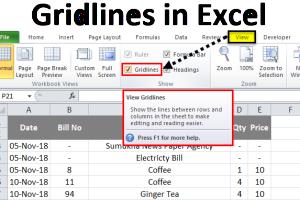 3 Simple Methods to Add Grid Lines to Your Excel Spreadsheet