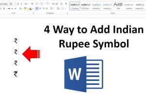 Mastering the Rupee Symbol: 2 Quick Ways to Add It in Microsoft Word