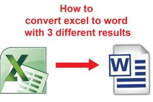 3 Simple Methods to Effortlessly Convert Microsoft Excel Data to Word