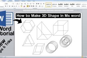 4 Quick Methods to Design Stunning 3D Objects in Microsoft Word