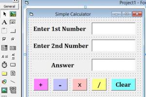 Step-by-Step Guide to Create a Simple Calculator in Visual Basic 6.0
