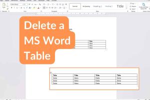 3 Simple Methods to Easily Delete Tables in Word: A Comprehensive Guide