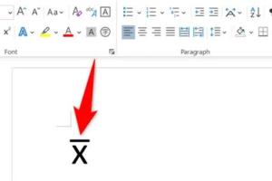 Easy Ways to Insert an X Bar Symbol (x̄) into Word