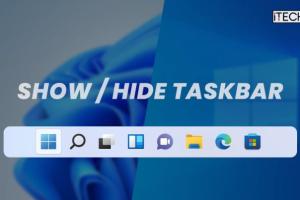 4 Easy Methods to Customize Your Windows Taskbar Visibility