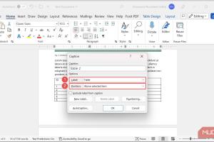 Mastering Captions in Microsoft Word: A Comprehensive Guide to Adding Captions to Tables