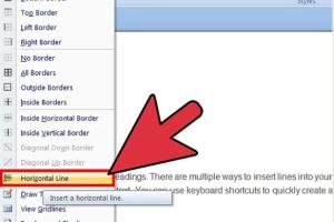 Mastering Horizontal Lines in Microsoft Word: A Comprehensive Guide