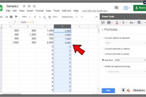 Mastering Google Sheets: How to Apply a Formula to an Entire Column on PC or Mac