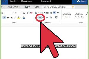 Mastering Text Alignment: How to Center Align Text in Microsoft Word Effortlessly
