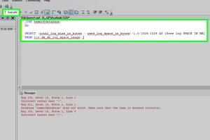Mastering SQL Server: A Detailed Guide to Checking Transaction Log Size