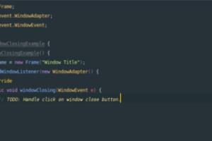 Mastering Java: A Comprehensive Guide to Closing a Window