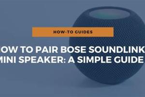 Ultimate Guide: Connecting Your Bose Soundlink Mini to Any Smartphone or Tablet