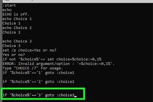 Mastering Batch Files: How to Create Options and Choices in Your Scripts