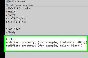 Mastering CSS: A Comprehensive Guide to Creating a Simple Stylesheet in Notepad