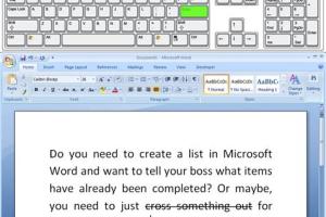 Mastering the Art of Strikethrough: A Comprehensive Guide to Crossing Out Words in Microsoft Word