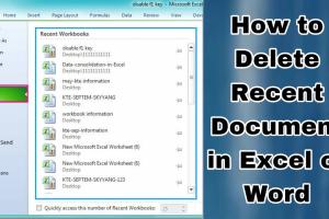 Effortlessly Clear Your Recent Documents in Microsoft Word or Excel