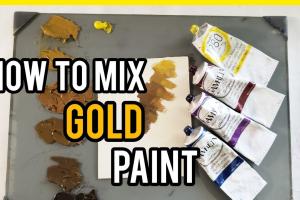 Mastering Gold Color Paint Mixing: Flat & Metallic Finishes for Home Projects