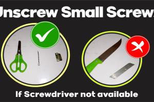 Mastering the Art of Unscrewing: How to Remove a Screw Without a Screwdriver