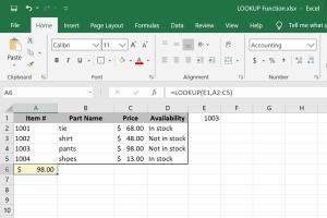 Mastering Excel: A Comprehensive Guide to Using the Lookup Function Effectively