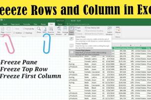 Mastering Excel: 3 Simple Ways to Freeze Panes for Locking Columns and Rows