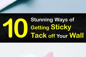 Effective Methods to Remove Sticky Tack Stains from Walls