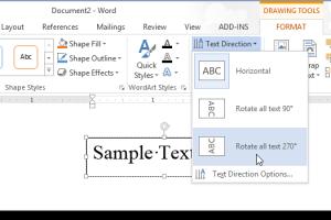 4 Easy Techniques to Rotate Text Direction & Position in Microsoft Word