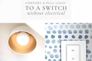 Transforming Your Pull Chain Light Fixture into a Convenient Wall Switch