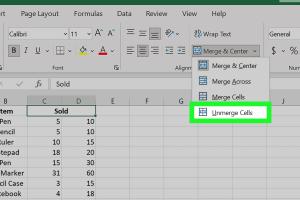 5 Simple Steps to Unmerge Cells in Microsoft Excel: A Comprehensive Guide
